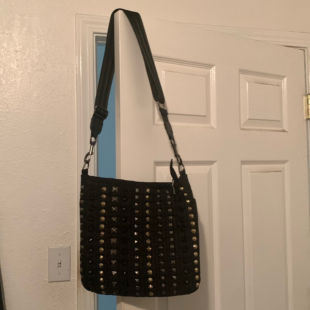 NEW THINK ROYLN women's stevie handbag in black flight